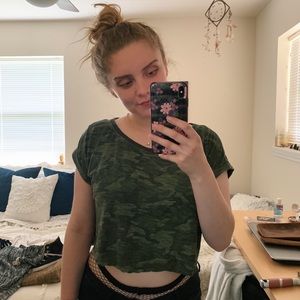 Camo Crop Top